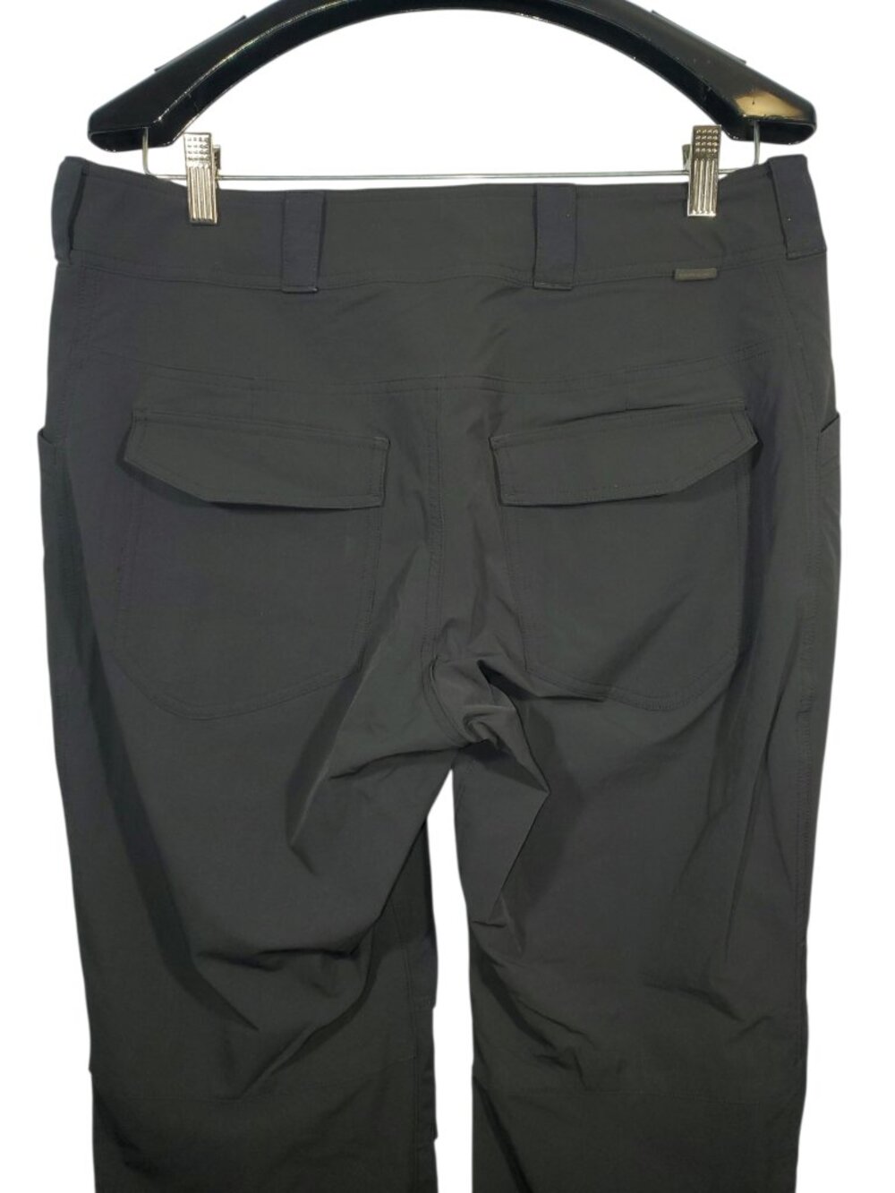 REI Co-op Screeline Hybrid Pants Women's 12P Petite Black Nylon Roll-Up Hiking - Picture 8 of 12